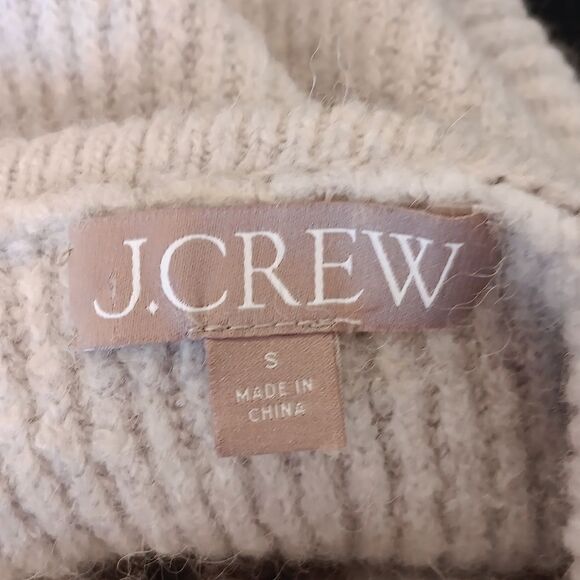 J.Crew Ribbed Gray Wool Blend Sweater. Classic. Preppy. - Picture 9 of 11